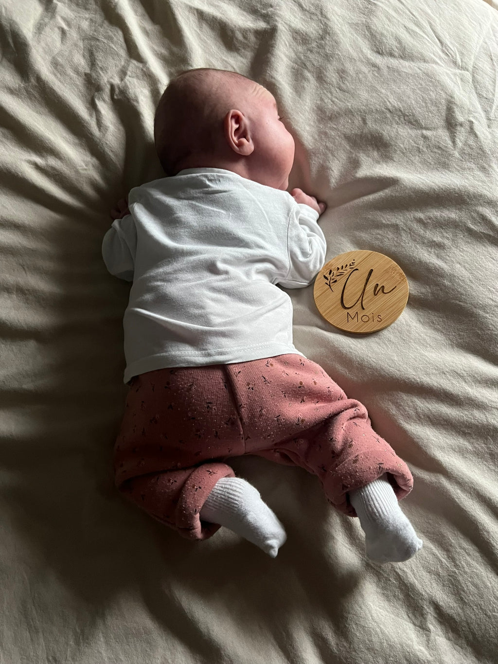 Cartes étapes bébé en bois – De 1 à 12 mois