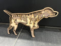 Décoration en bois 3D – Chien de chasse en relief (8 couches)