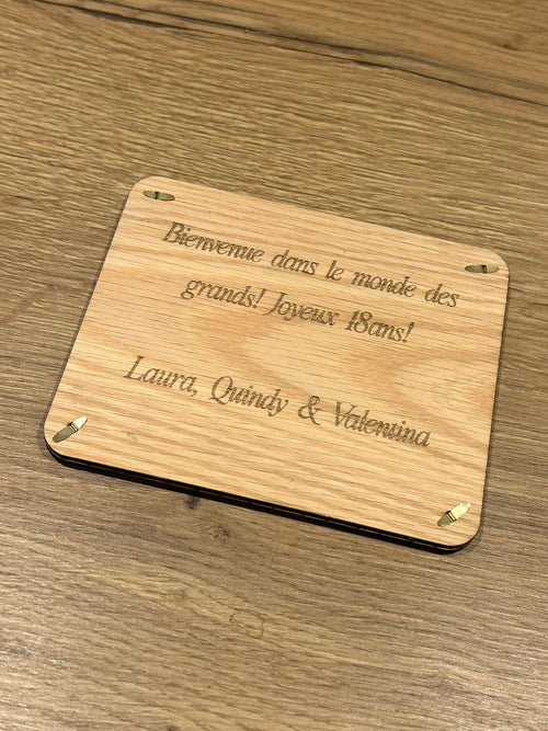 Cadre en bois personnalisé – Cadeau original pour toutes occasions
