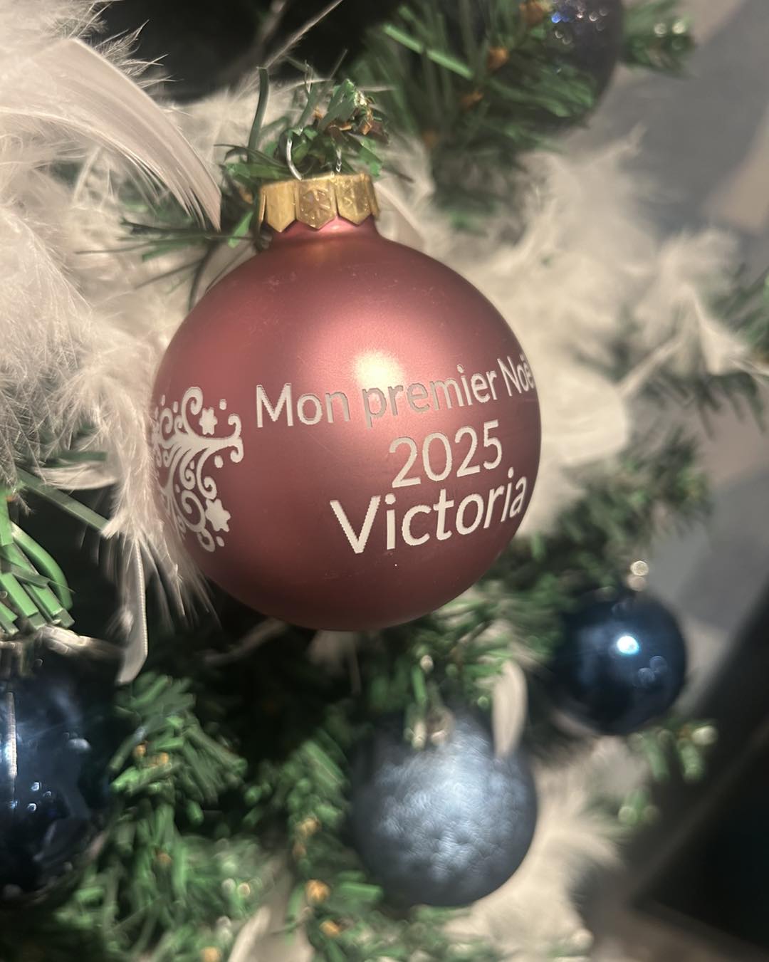 Boule de Noël personnalisée