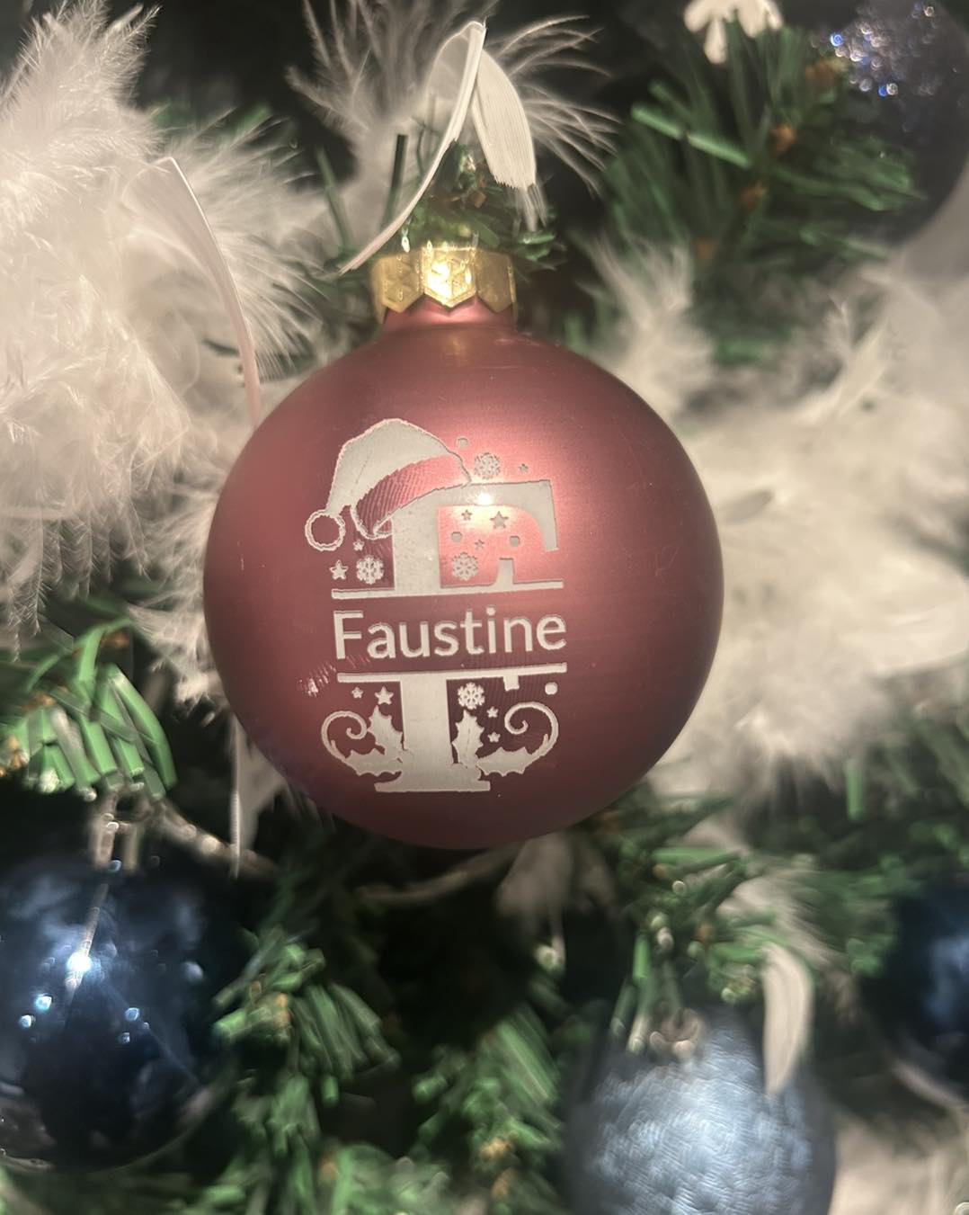 Boule de Noël personnalisée