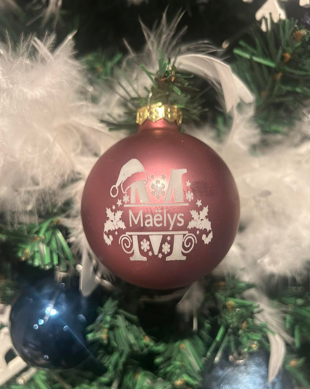 Boule de Noël personnalisée